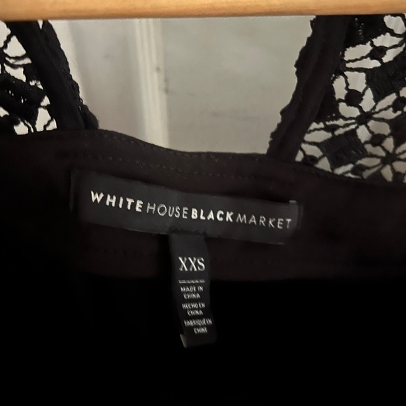 WHBM Black Crochet Lace Top with Bell Sleeved - XXS - Picture 5 of 7